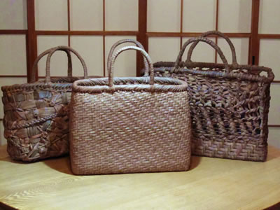 やまぶどうのかご展